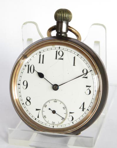Antique Omega Gun Metal Pocket Watch c.1910 (1 of 5) Antique Omega Gun Metal Pocket Watch c.1910 (1 of 5)