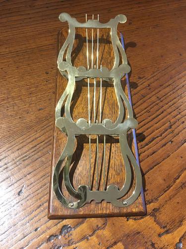 Brass Wall Mounting Letter Rack (1 of 3)