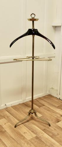 French Art Deco Gentleman’s Floor Standing Brass Suit Hanger or Dumb Valet (1 of 5) French Art Deco Gentleman’s Floor Standing Brass Suit Hanger or Dumb Valet (1 of 5)