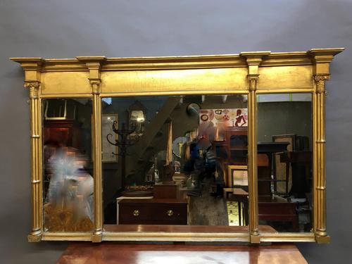 C19th Gilt Overmantel Mirror (1 of 14)