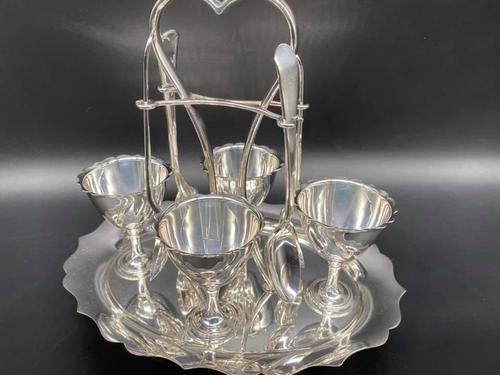 Edwardian Egg Cruet Set (1 of 8) Edwardian Egg Cruet Set (1 of 8)