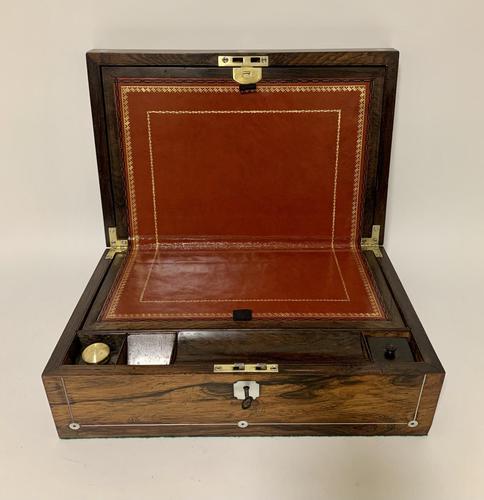 Victorian Rosewood Mother of Pearl Inlaid Writing Slope (1 of 12) Victorian Rosewood Mother of Pearl Inlaid Writing Slope (1 of 12)