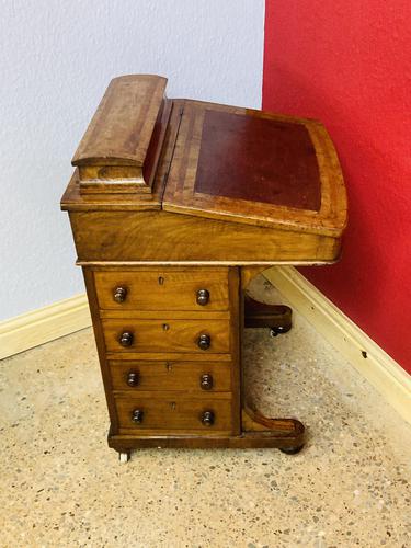 Walnut and Ambonya Davenport Desk (1 of 15)