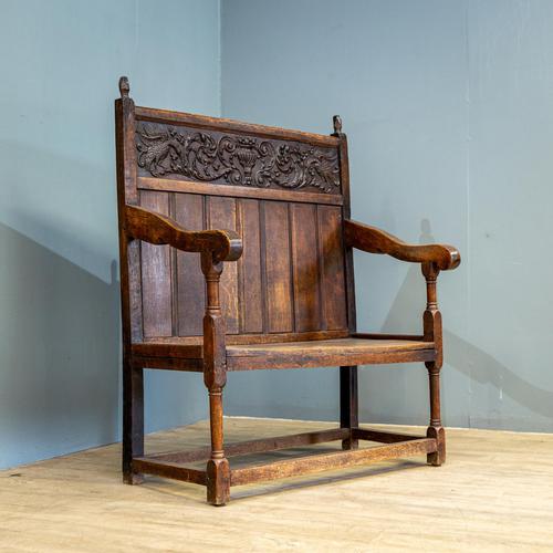 Carved Oak Bench (1 of 9) Carved Oak Bench (1 of 9)