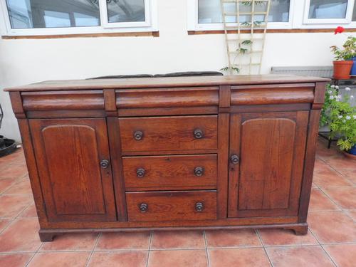 Rustic Pine Dresser Base 6 Drawer 1800 (1 of 10)