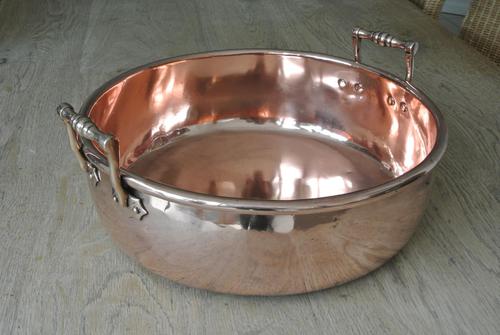 Victorian Copper Twin Handle Preserve Pan 15 Inch  Circa 1840-60 Jam Pan (1 of 6)