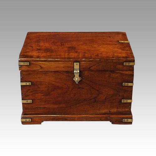 Victorian Small Brass Bound Campaign Chest (1 of 9)