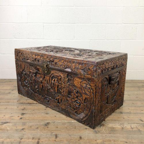 Antique Chinese Camphor Wood Trunk (1 of 14)