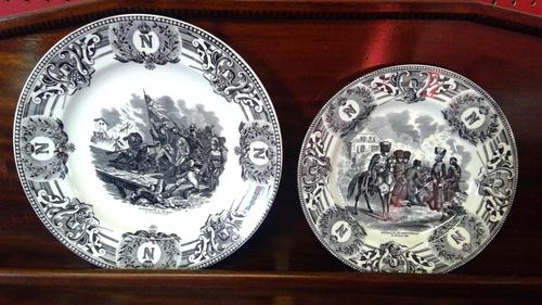 Napolean Bonaparte Interest, Pair of Transfer Printed Antique Pottery Plates (1 of 4) Napolean Bonaparte Interest, Pair of Transfer Printed Antique Pottery Plates (1 of 4)