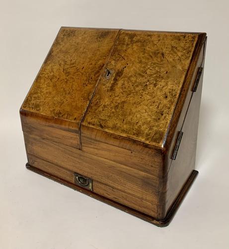 Antique Victorian Burr Walnut Desktop Stationery Cabinet (1 of 11) Antique Victorian Burr Walnut Desktop Stationery Cabinet (1 of 11)