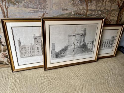 Three 19th Century Engravings of Windsor Castle (1 of 7) Three 19th Century Engravings of Windsor Castle (1 of 7)