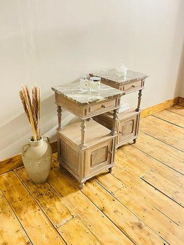 Antique French Bedside Tables / Marble Bedside Cabinets / Nightstands (1 of 7) Antique French Bedside Tables / Marble Bedside Cabinets / Nightstands (1 of 7)