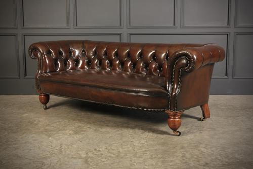 Victorian Hand Dyed Buttoned Leather Chesterfield Sofa (1 of 14) Victorian Hand Dyed Buttoned Leather Chesterfield Sofa (1 of 14)