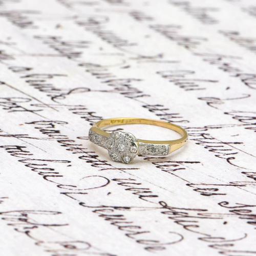 The Antique Nine Diamond Daisy Ring (1 of 5) The Antique Nine Diamond Daisy Ring (1 of 5)