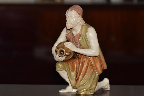 Rare 19th Century Royal Worcester Blush Ivory Figure (1 of 10)