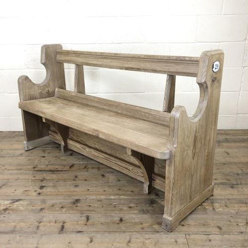 Antique Pine Chapel Pew Bench (1 of 9) Antique Pine Chapel Pew Bench (1 of 9)