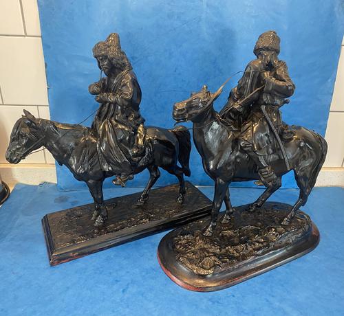 A Pair Of Of 19th Century  Russian Cast Iron Figures (1 of 26)