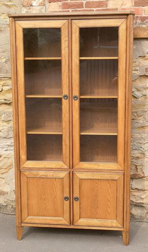 Oak Display Cabinet / Bookcase (1 of 9)