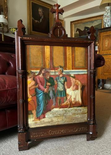 Large Gothic Oak Framed 19th Century Religious Old Master Oil Painting for TLC (1 of 14) Large Gothic Oak Framed 19th Century Religious Old Master Oil Painting for TLC (1 of 14)