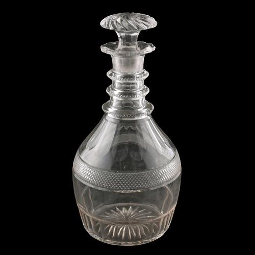 Triple Ring Neck Georgian Decanter (1 of 7) Triple Ring Neck Georgian Decanter (1 of 7)
