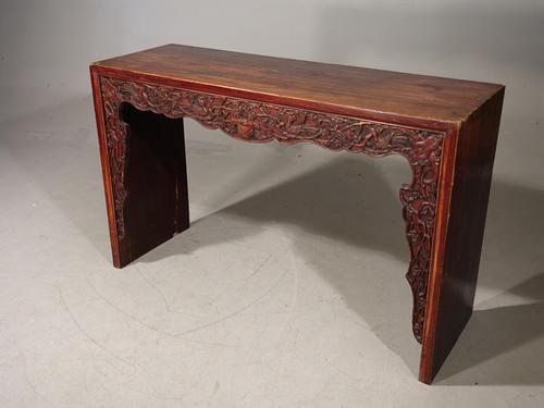 Slender 19th Century Oriental Alter Table (1 of 5) Slender 19th Century Oriental Alter Table (1 of 5)