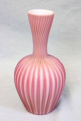 Antique Satin Pink Vase (1 of 6) Antique Satin Pink Vase (1 of 6)
