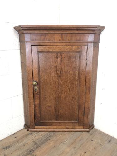 19th Century Antique Oak Corner Cupboard (1 of 7)