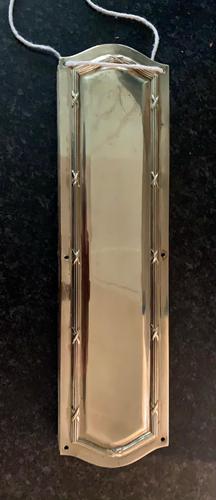 A Set Of 12 Finger Door Brass Plates (1 of 1) A Set Of 12 Finger Door Brass Plates (1 of 1)