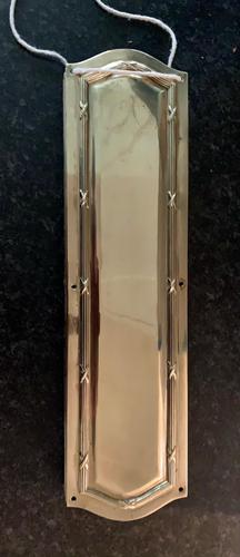 A Set Of 12 Finger Door Brass Plates (1 of 1)