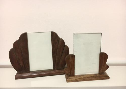 Two 1930s Art Deco Wooden Photo Frames (1 of 4)