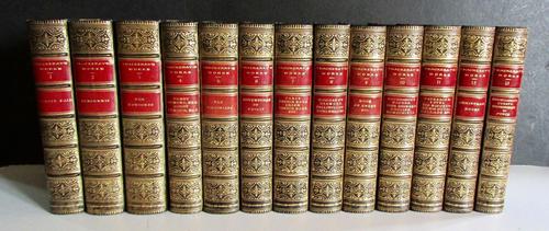 1891 The Novels of  William Makepeace Thackeray.   Complete in 13 Fine Leather Bindings (1 of 5)