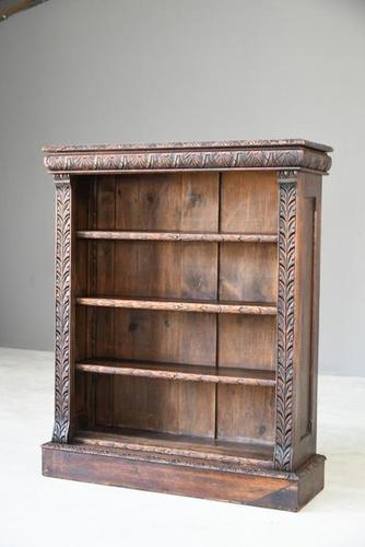 Victorian Carved Oak Bookcase (1 of 11)