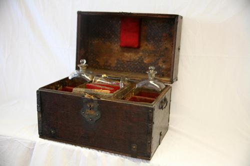 18th Century Chest for Decanter Set & Glasses (1 of 1)