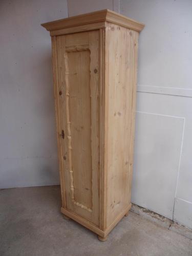 Pretty Antique Pine 1 Door Multi Functional Storage Cupboard to wax / paint (1 of 9)