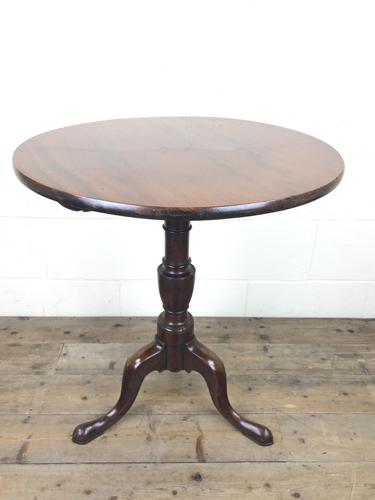 19th Century Mahogany Tilt Top Tripod Table with Circular Top (1 of 9)