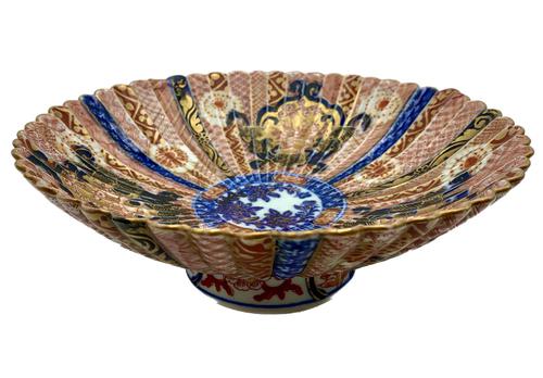 Antique Oriental Imari Porcelain Pedestal Dish c.1870 (1 of 8)