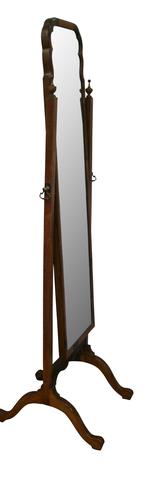 Edwardian American Black Walnut Cheval Mirror (1 of 3) Edwardian American Black Walnut Cheval Mirror (1 of 3)