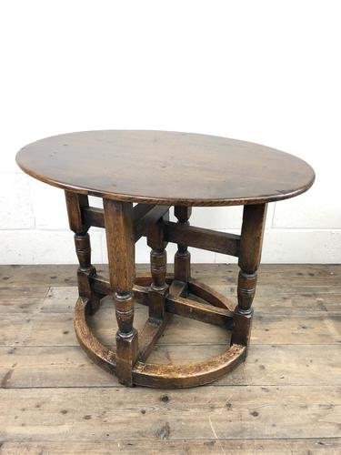 Unusual Antique Oak Oval Top Table (1 of 12) Unusual Antique Oak Oval Top Table (1 of 12)