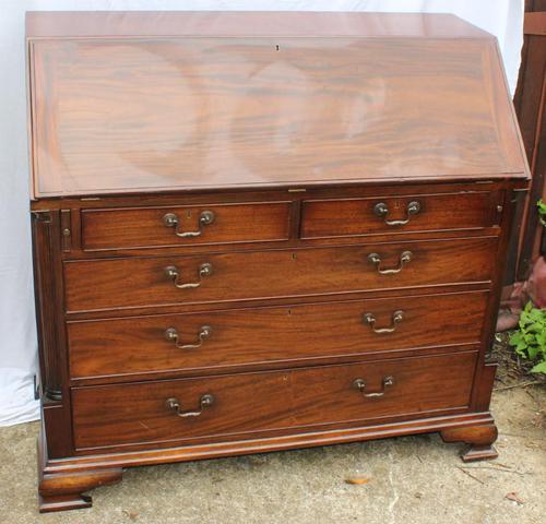 1960s Large Well Fitted Mahogany Bureax with Secret Drawer (1 of 6)