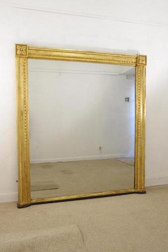 19th Century English Gilt Overmantle Mirror (1 of 11)