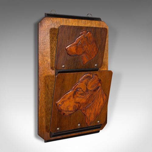 Antique Decorative Dog Letter Rack, English, Mahogany, Oak, Wall, Edwardian (1 of 8) Antique Decorative Dog Letter Rack, English, Mahogany, Oak, Wall, Edwardian (1 of 8)