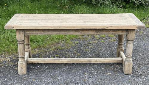 Rustic Bleached Oak French Farmhouse Dining Table (1 of 34)