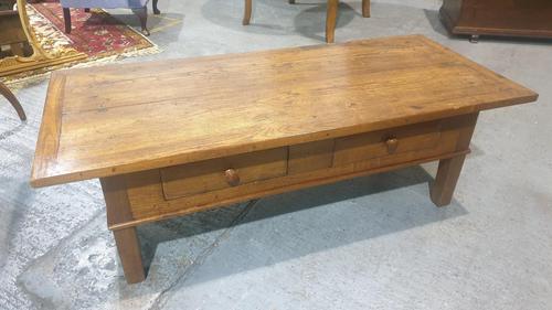 Outstanding Oak Plank Top Coffee Table (1 of 8) Outstanding Oak Plank Top Coffee Table (1 of 8)
