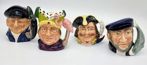Four Small Royal Doulton Toby Jugs (1 of 16) Four Small Royal Doulton Toby Jugs (1 of 16)