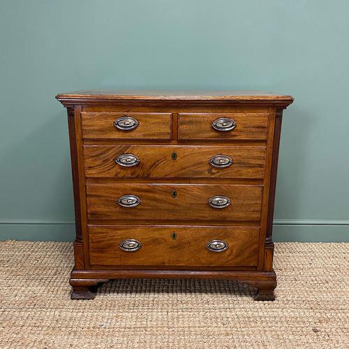 Country Georgian Mahogany Antique Chest of Drawers (1 of 7)