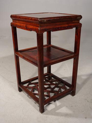 Early 20th Century Square Three-tier Oriental Stand (1 of 6) Early 20th Century Square Three-tier Oriental Stand (1 of 6)