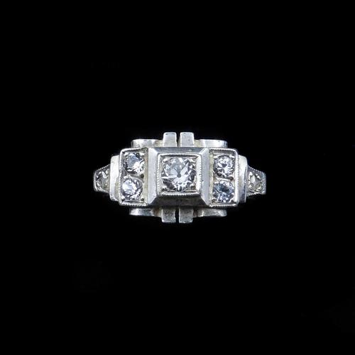 Art Deco French Sterling Silver Spinel Dress Ring (1 of 10) Art Deco French Sterling Silver Spinel Dress Ring (1 of 10)