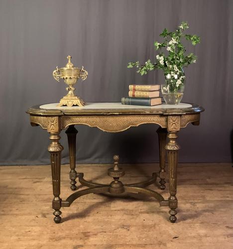 Napoleon III Giltwood Library or Sofa Table (1 of 13) Napoleon III Giltwood Library or Sofa Table (1 of 13)