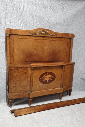 Fab Burr Walnut French Double Bed (1 of 9) Fab Burr Walnut French Double Bed (1 of 9)