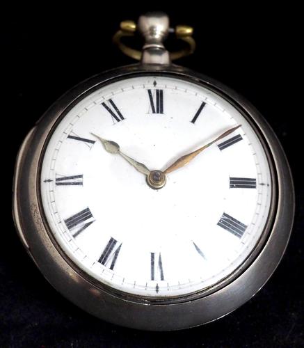 Antique Silver Pair Case Pocket Watch Fusee Verge Escapement Key Wind Enamel J Crainbrook (1 of 10) Antique Silver Pair Case Pocket Watch Fusee Verge Escapement Key Wind Enamel J Crainbrook (1 of 10)